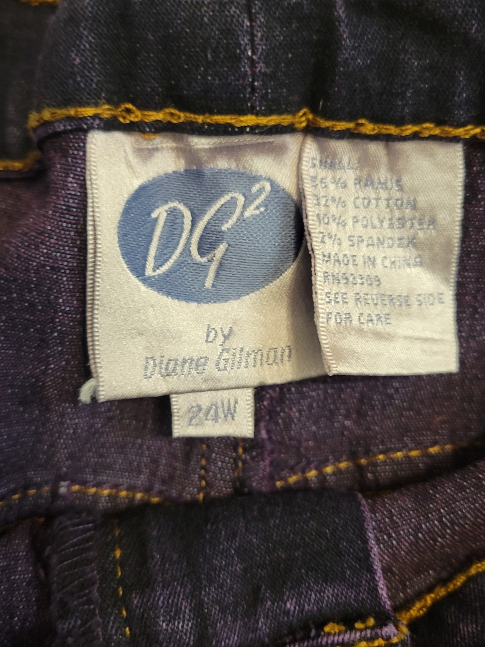 Diane Gilman Purple Ombre Flare Jeans - Picture 3 of 4